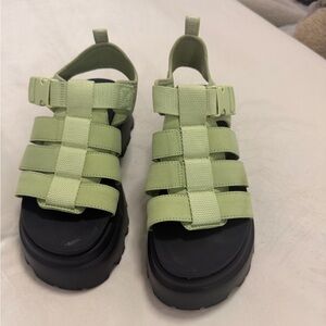 UGG Women's Green Strap Sandals